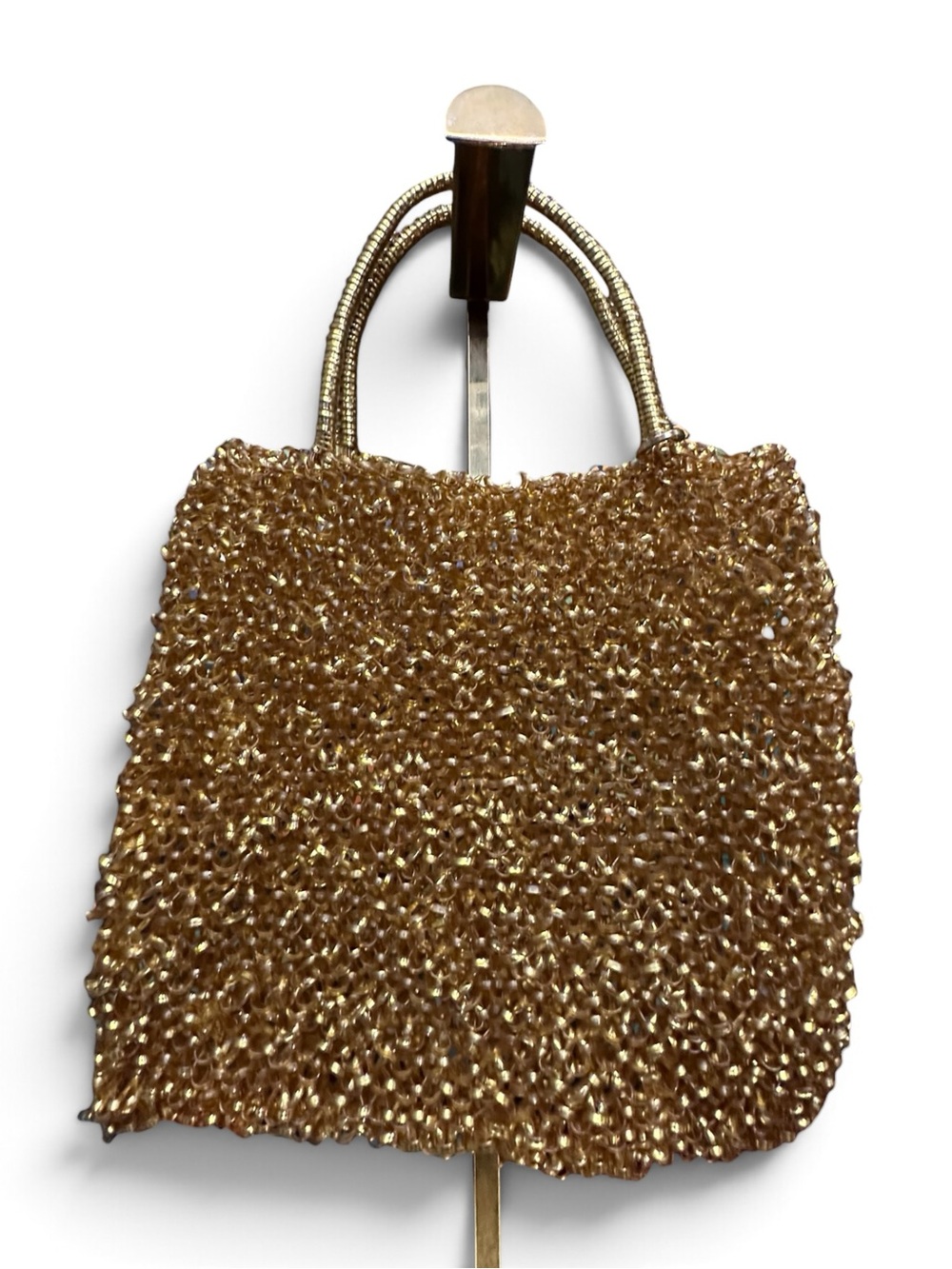 Anteprima Standard Wirebag Metallic Gold Tote